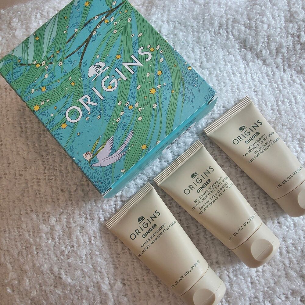 Origins Ginger Hand & Body Lotion, Scrub, and Wash Set